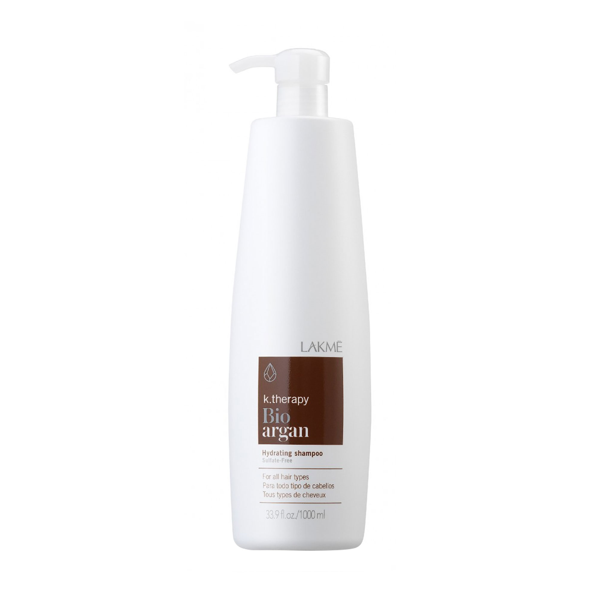 Зволожувальний шампунь для волосся Lakme K.Therapy Bio Аrgan Hydrating Shampoo з аргановою олією, 1 л