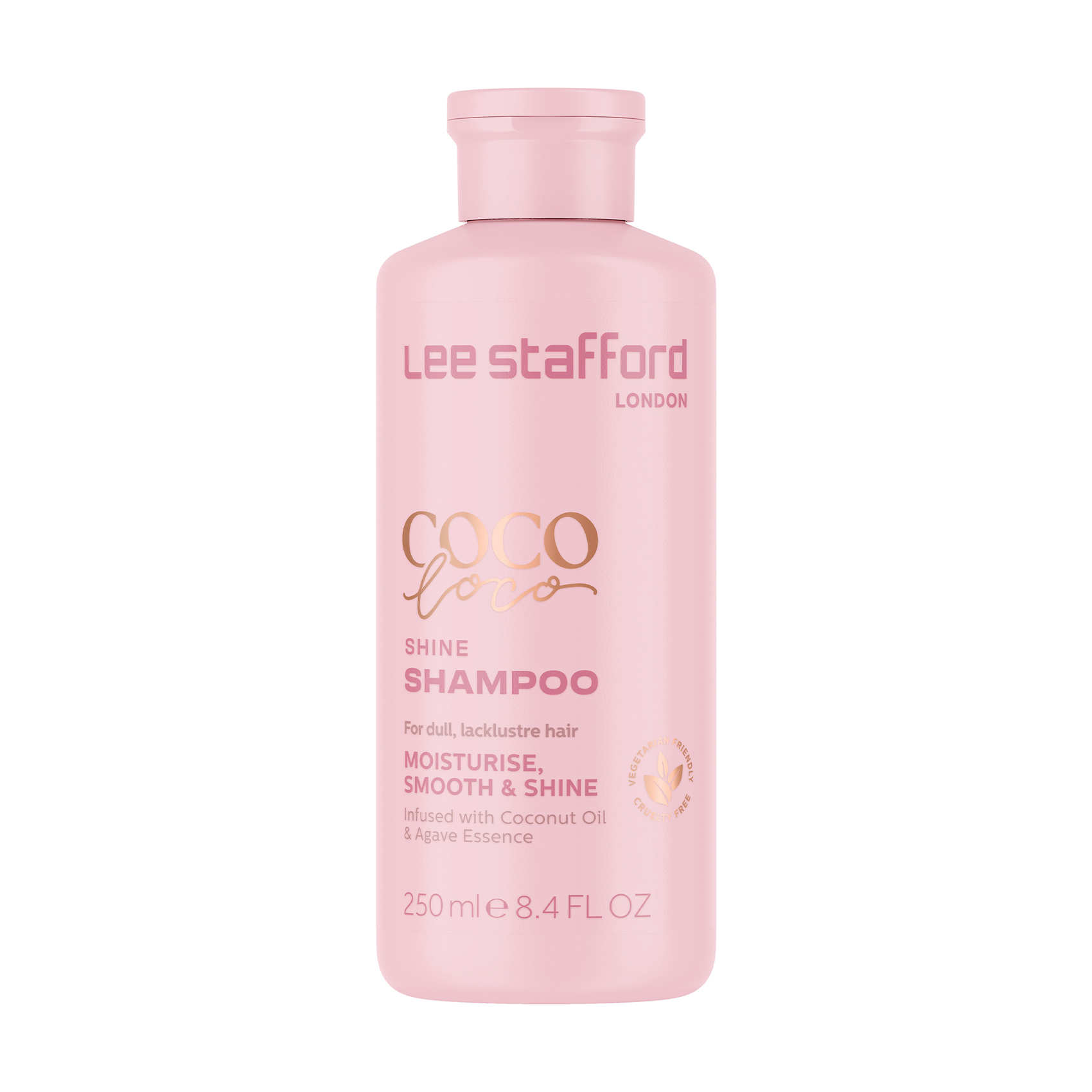 Зволожувальний шампунь для волосся Lee Stafford Coco Loco Shine Shampoo з агавою та кокосовою олією, 250 мл