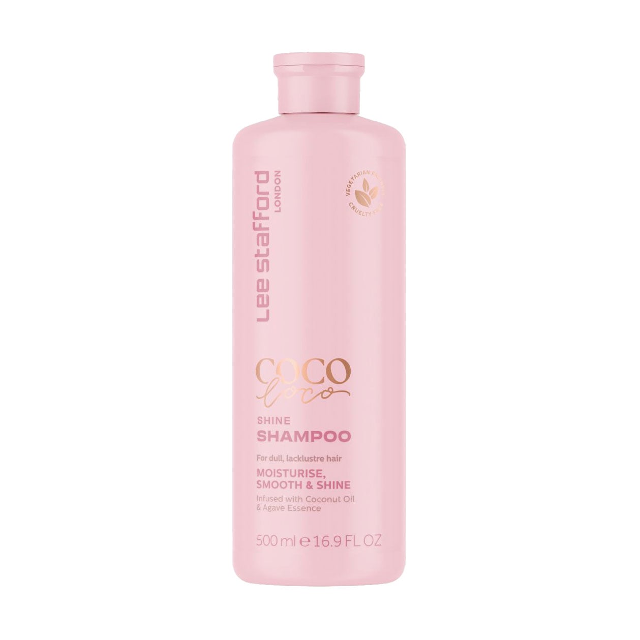 Зволожувальний шампунь для волосся Lee Stafford Coco Loco Shine Shampoo з агавою та кокосовою олією, 500 мл