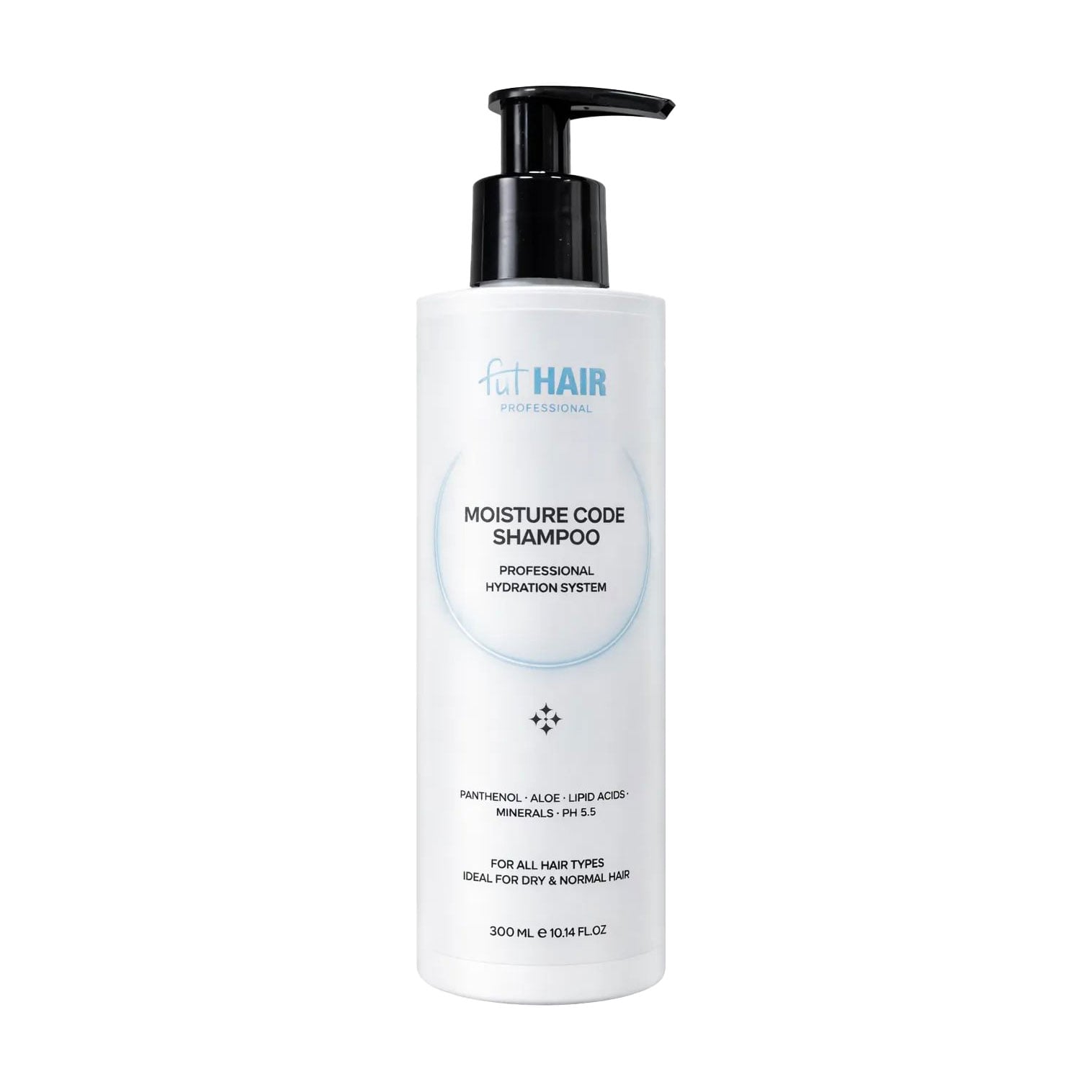 Зволожувальний шампунь FutHAIR Professional Moisture Code Shampoo для всіх типів волосся, 300 мл