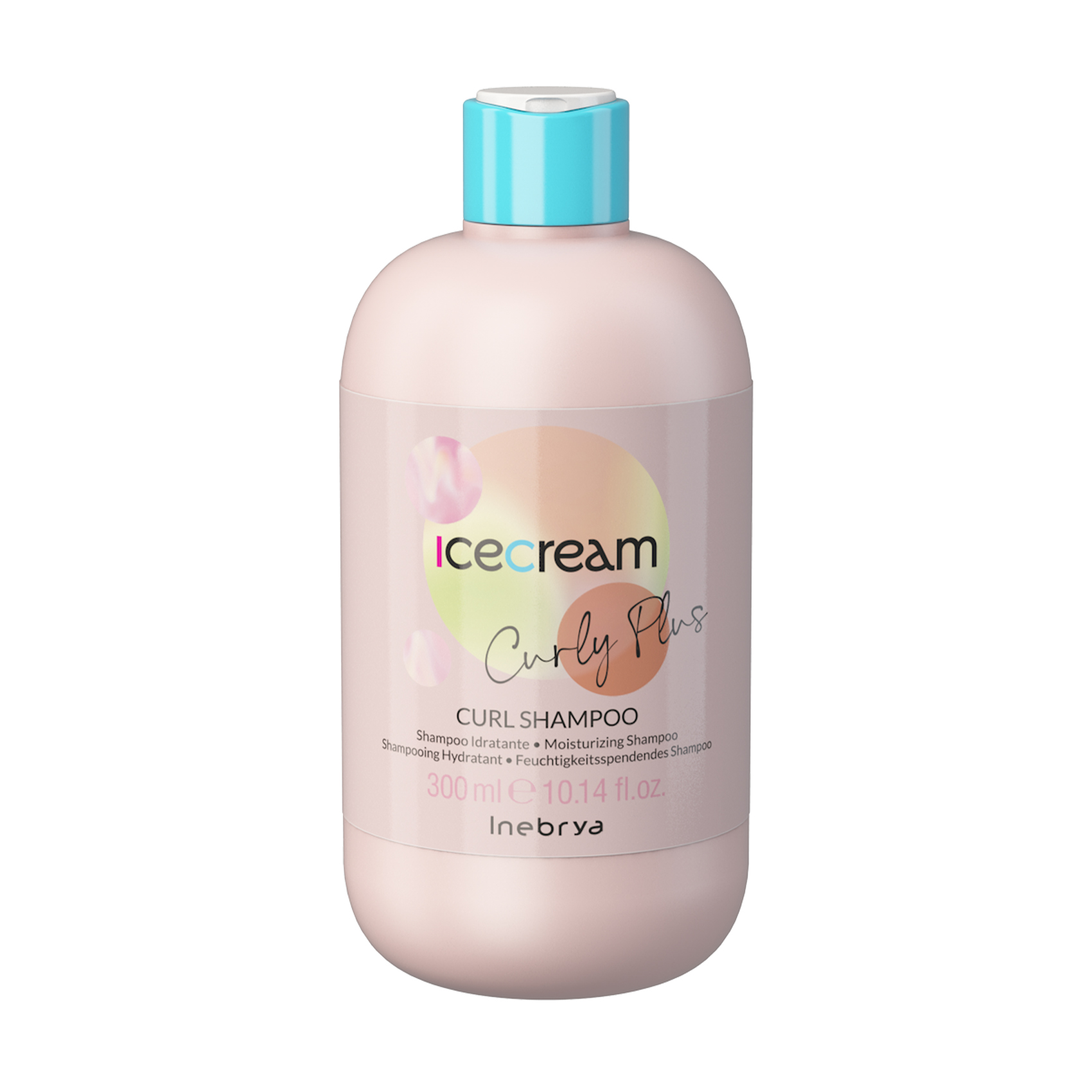 Зволожувальний шампунь Inebrya Ice Cream Curlу Plus Curl Shampoo для кучерявого та хімічно завитого волосся, 300 мл