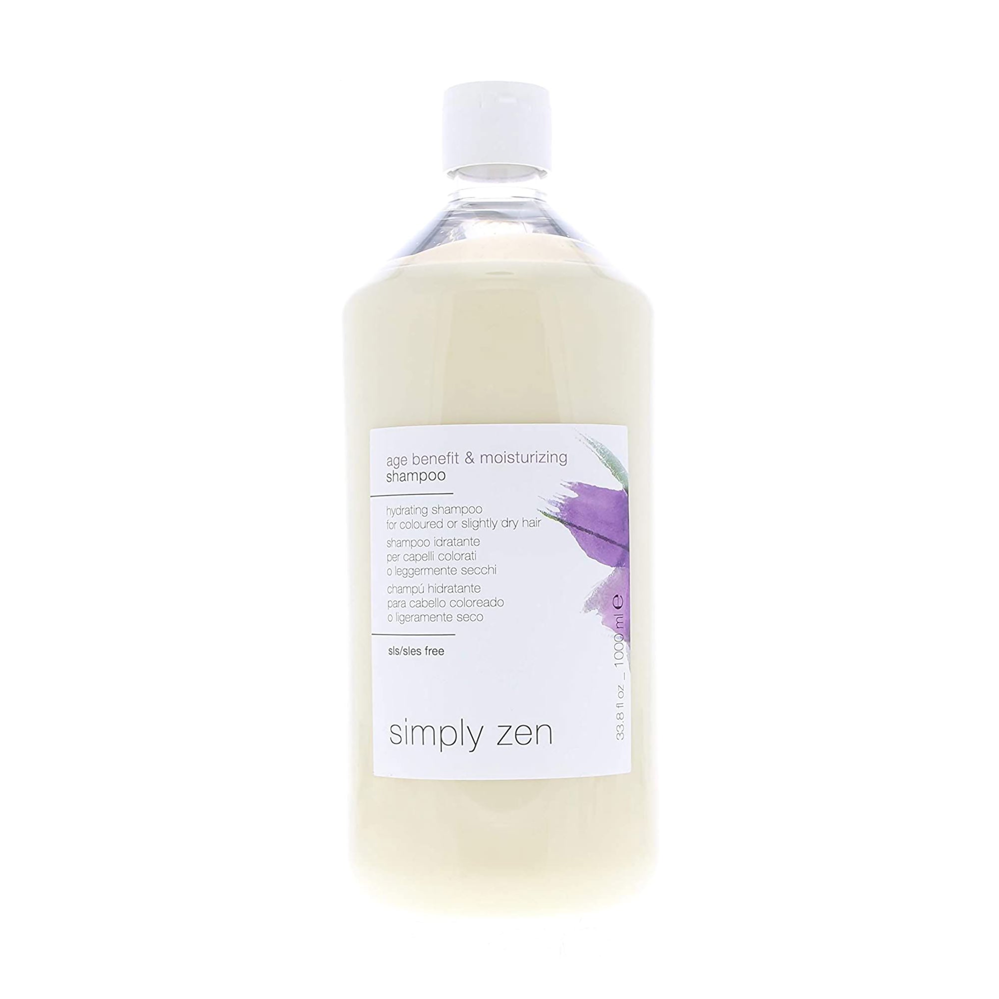 Зволожувальний шампунь Simply Zen Age Benefit &amp; Moisturizing Shampoo для світлого та сивого волосся, 1 л