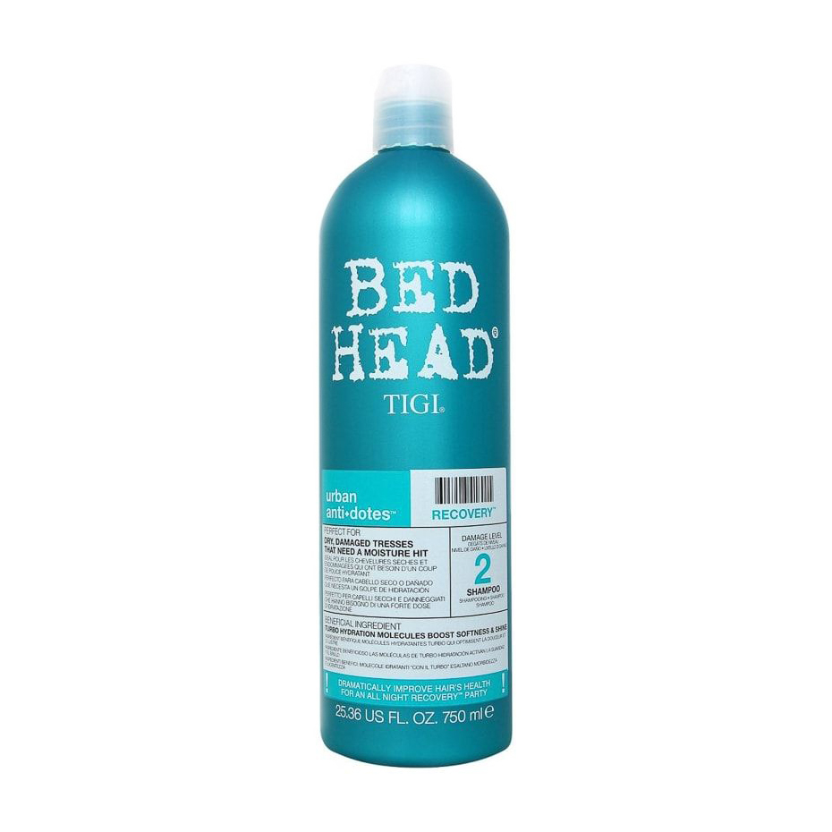 Зволожувальний шампунь TIGI Bed Head Urban Anti+Dotes Recovery Shampoo для сухого та пошкодженого волосся, 750 мл