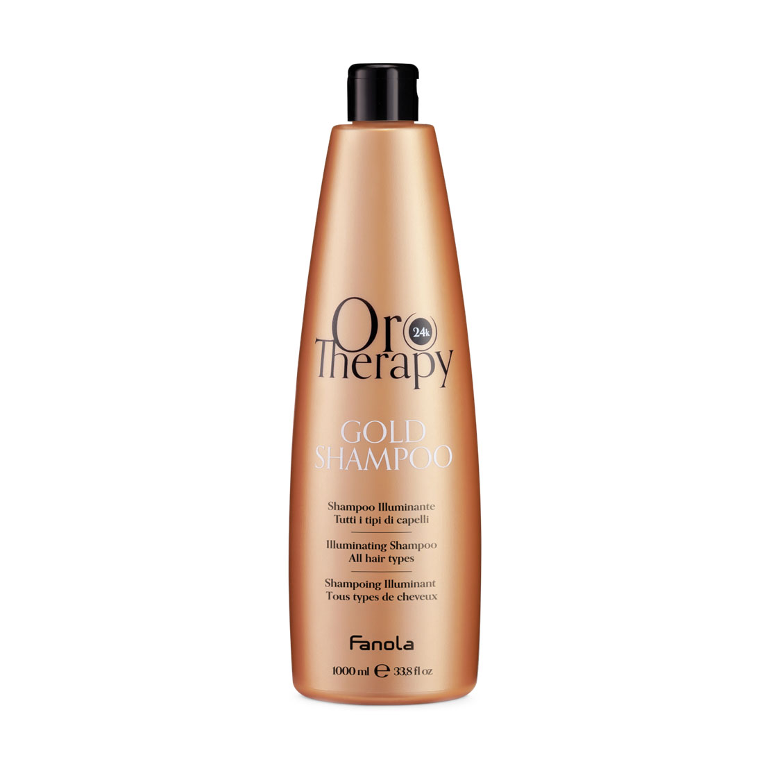 Зволожувальний шампунь з золотом Fanola Oro Therapy Shampoo Oro Puro, 1 л