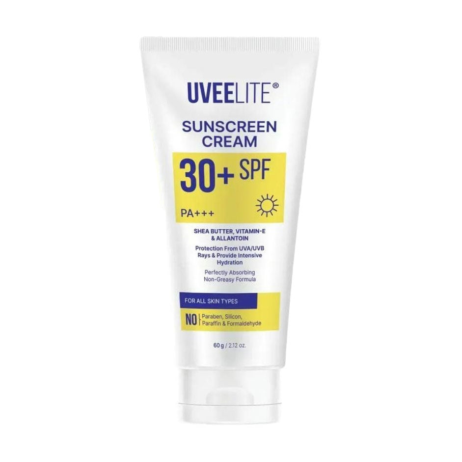 Зволожувальний сонцезахисний крем для обличчя та тіла Uveelite Sunscreen Cream, SPF 30+ PA+++, для всіх типів шкіри, 60 г