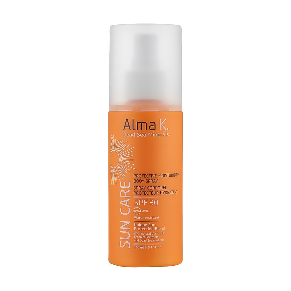 Зволожувальний сонцезахисний спрей для тіла Alma K. Sun Care Protective Moisturizing Body Spray SPF 30, 150 мл