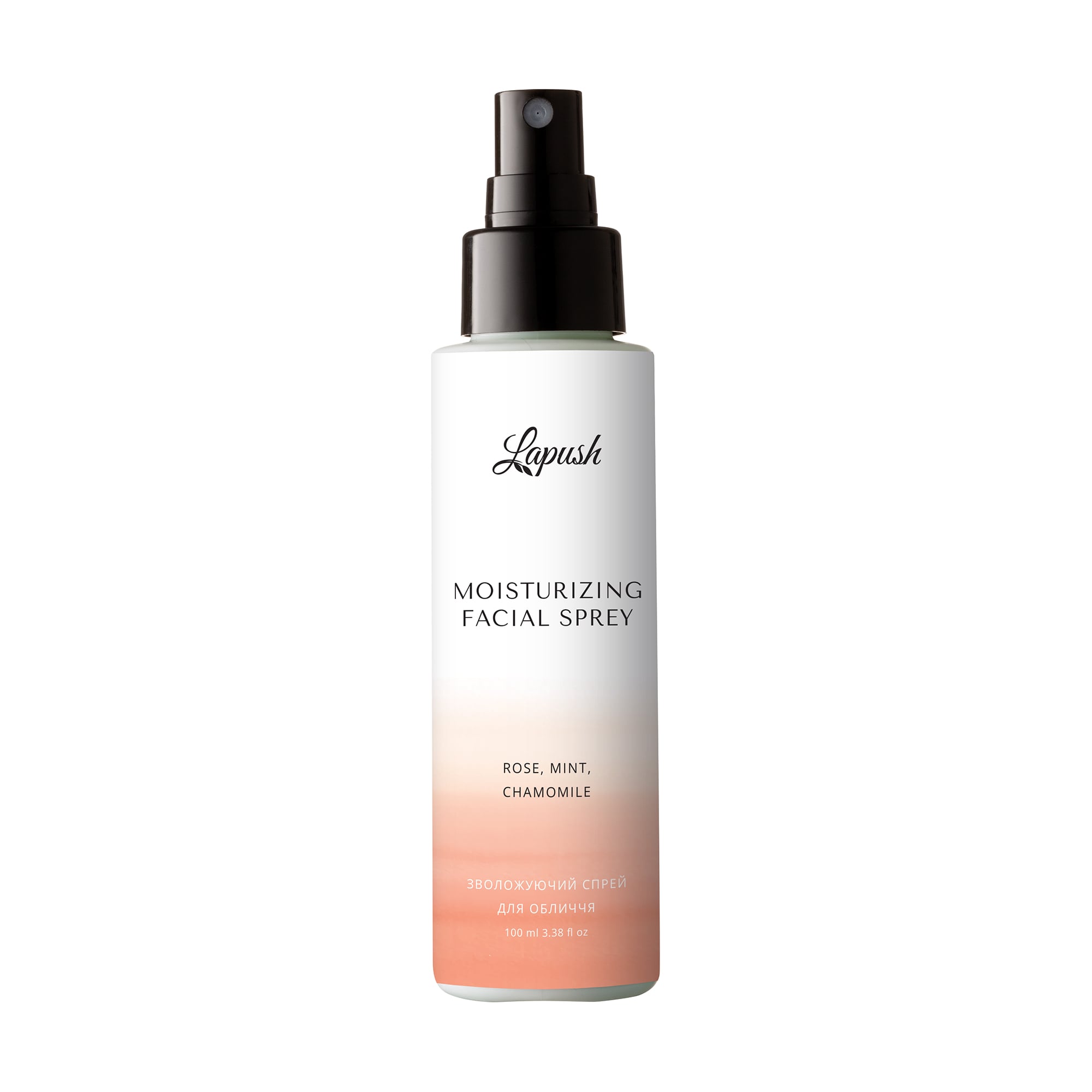 Зволожувальний спрей для обличчя Lapush Rose, Mint &amp; Chamomile, 100 мл