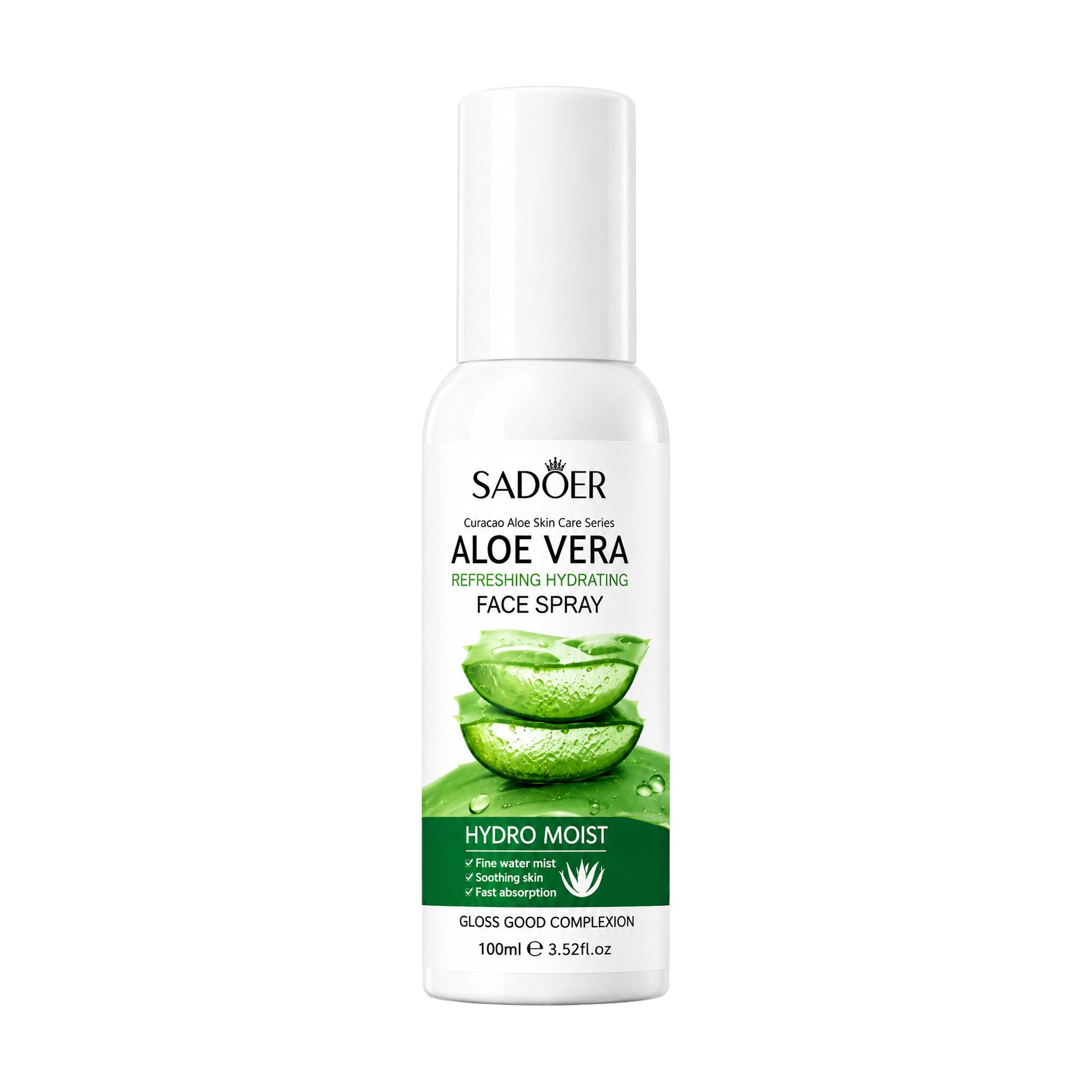 Зволожувальний спрей для обличчя Sadoer Aloe Vera Refreshing Hydrating Face Spray, 100 мл