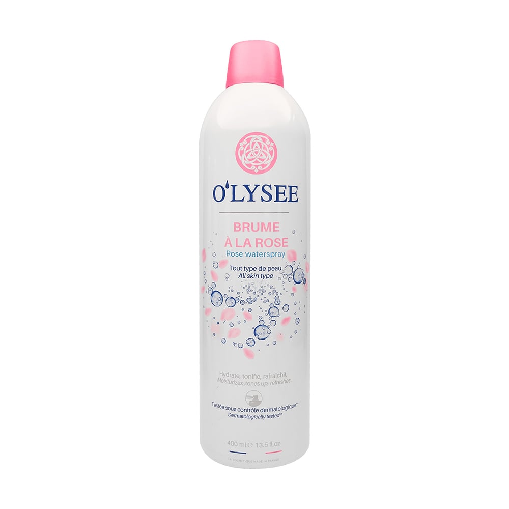 Зволожувальний спрей-міст для обличчя та тіла O'LYSEE Rose Waterspray з ароматом троянди, 400 мл