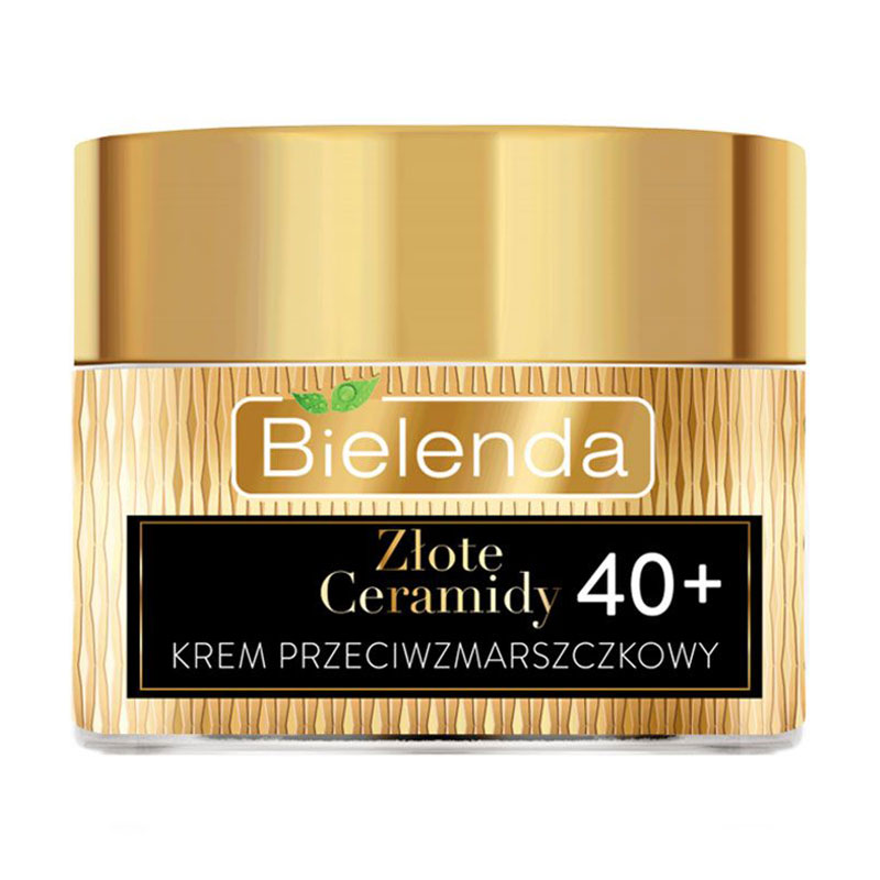 Зволожувальний та зміцнювальний крем для обличчя Bielenda Golden Ceramides Cream день/ніч 40+, 50 мл