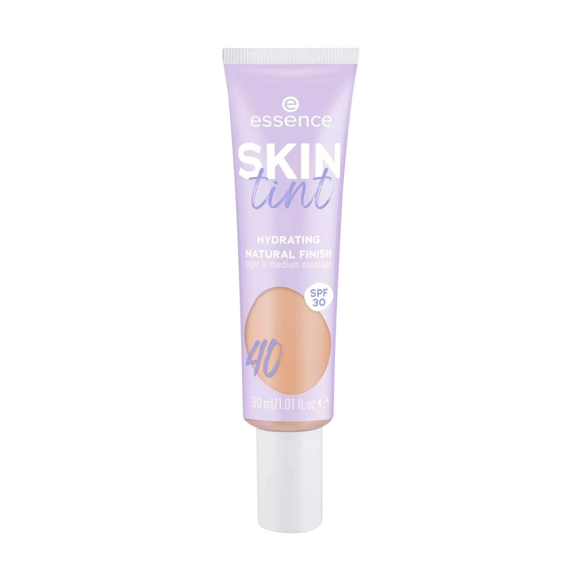 Зволожувальний тінт для обличчя Essence Skin Tint Hydrating Natural Finish SPF 30, тон 40, 30 мл