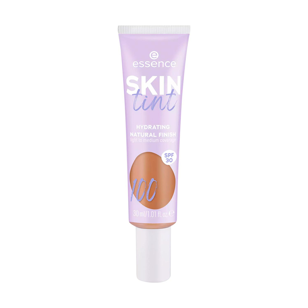 Зволожувальний тінт для обличчя Essence Skin Tint Hydrating Natural Finish SPF 30, тон 100, 30 мл