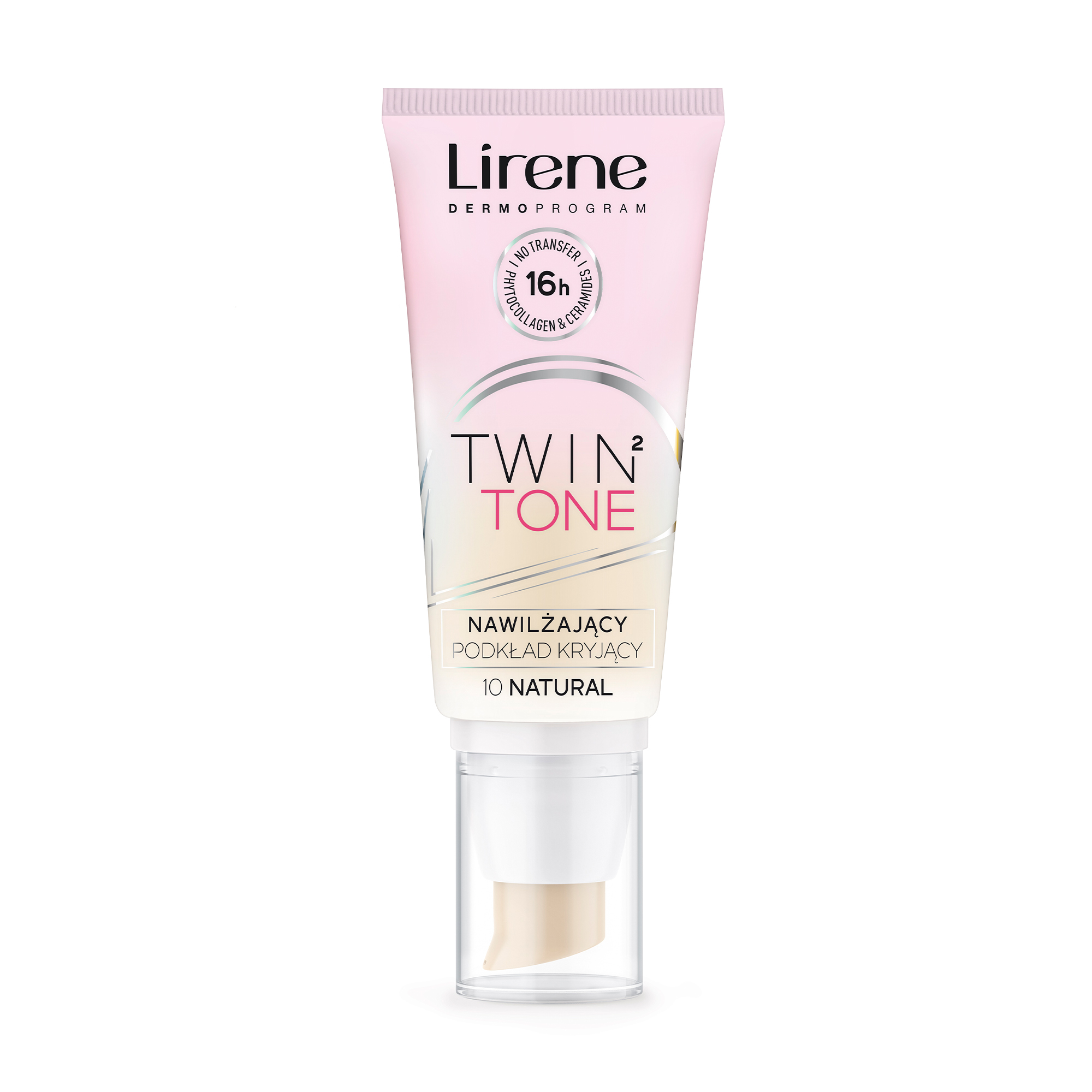 Зволожувальний тональний крем для обличчя Lirene Twin 2 Tone 10 Natural, 30 мл