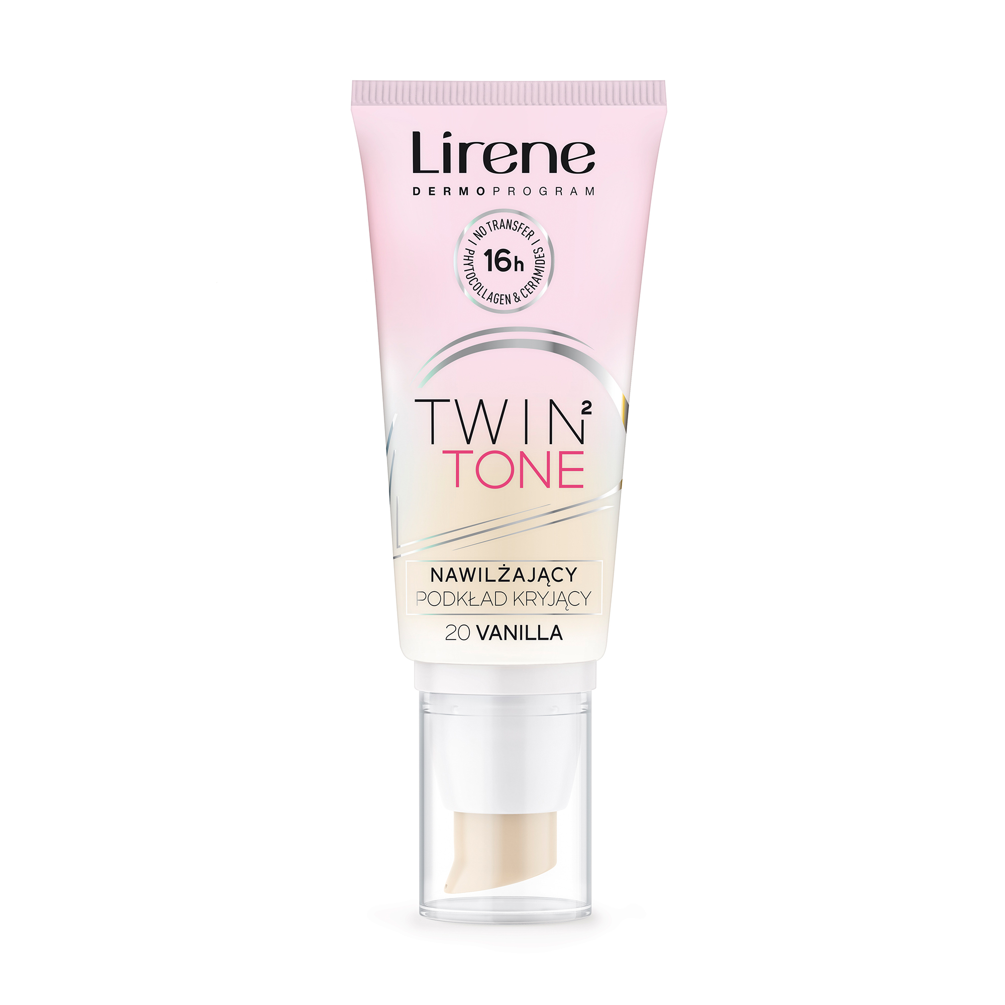 Зволожувальний тональний крем для обличчя Lirene Twin 2 Tone 20 Vanilla, 30 мл