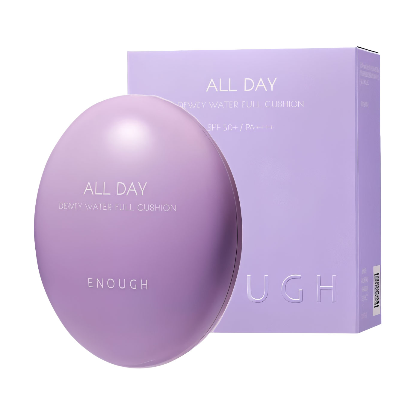 Зволожувальний тональний кушон для обличчя Enough All Day Dewey Water Full Cushion, SPF 50+ PA++++, 21 Clear Beige, 12 г (+ змінний блок, 12 г)