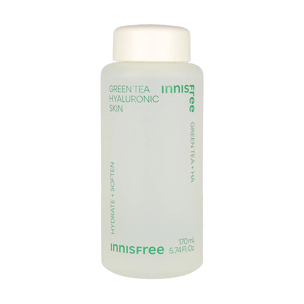 Зволожувальний тонер для обличчя Innisfree Green Tea Hyaluronic Skin з екстрактом зеленого чаю, 170 мл