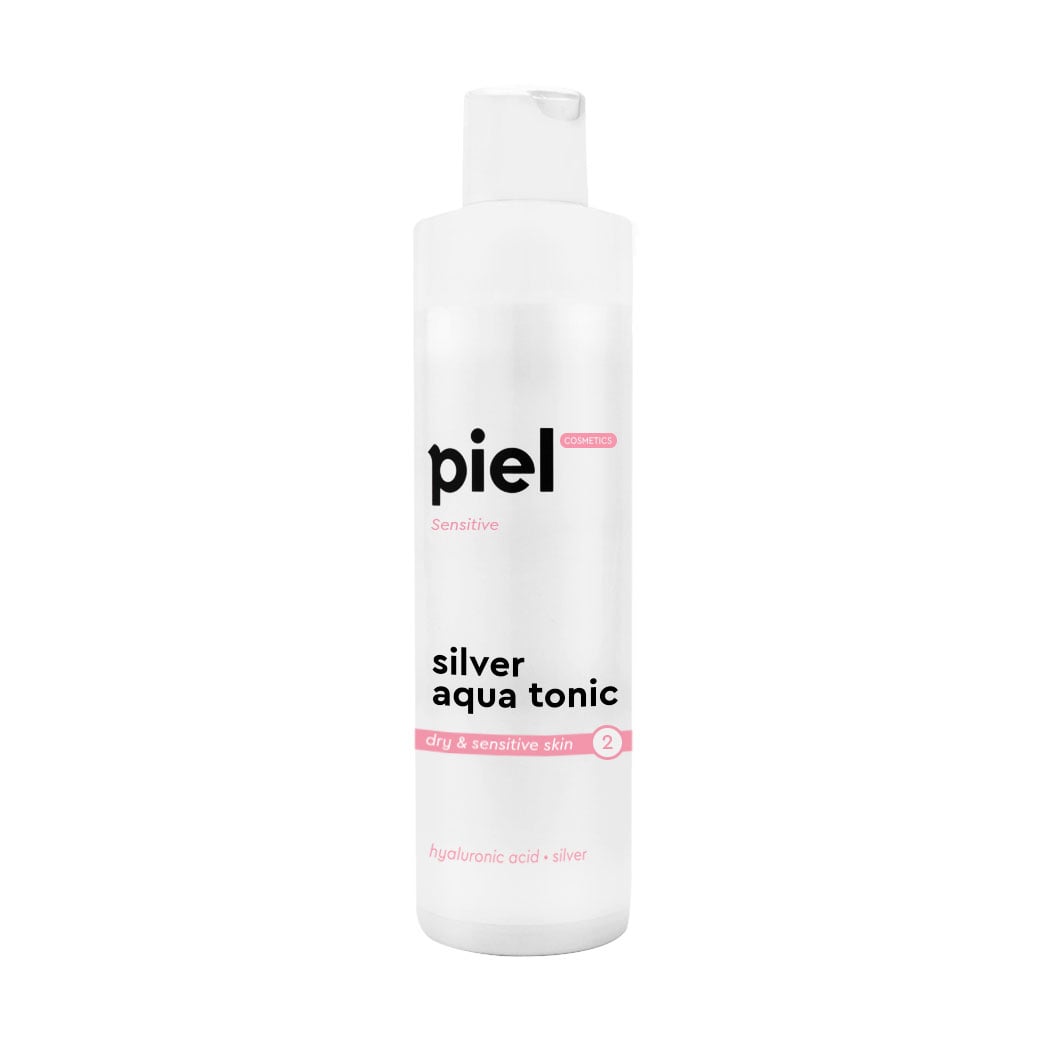 Зволожувальний тонік для обличчя Piel Cosmetics Sensitive Silver Aqua Tonic для сухої та чутливої шкіри, 250 мл