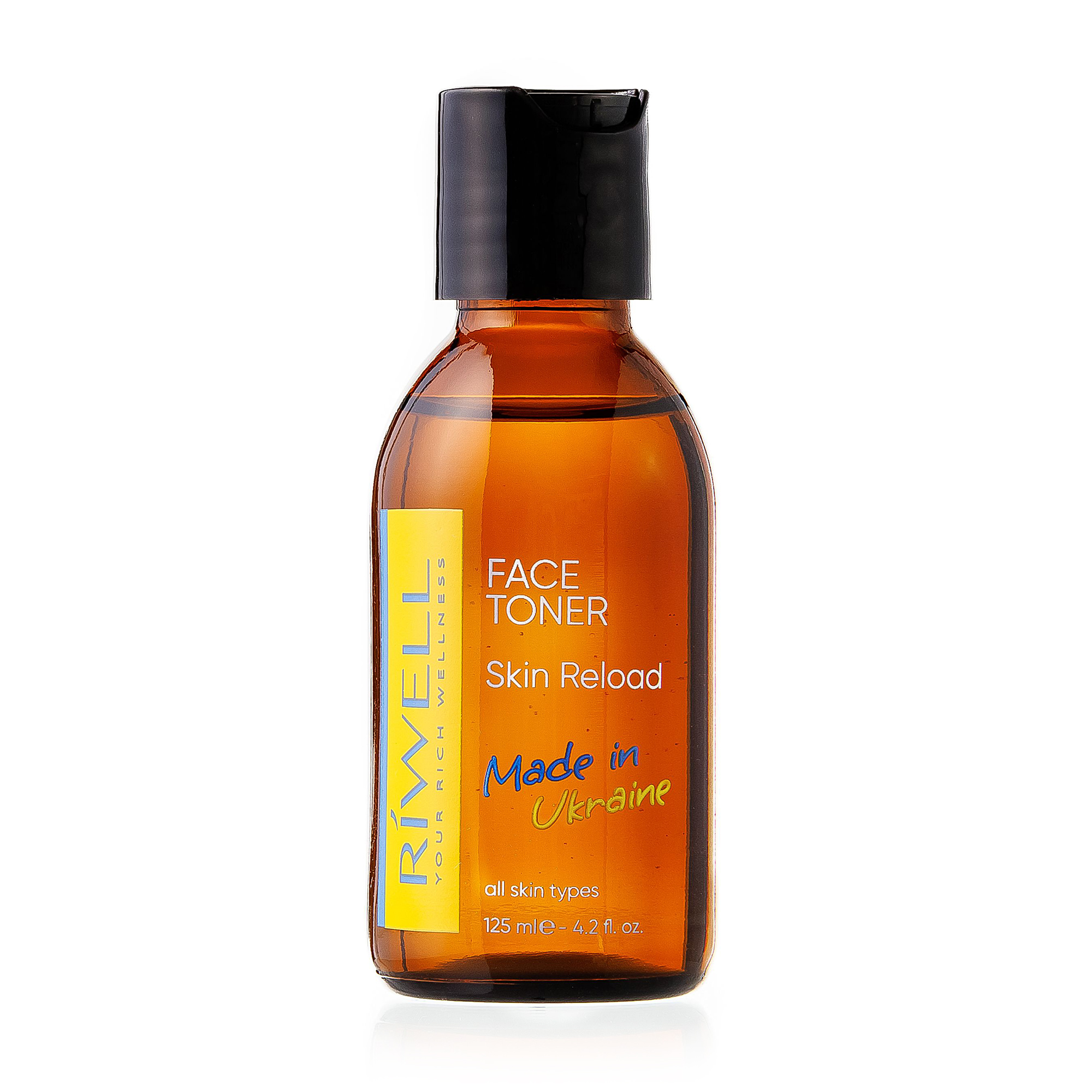 Зволожувальний тонік для обличчя Riwell Skin Reload Face Toner з центелою азіатською та амінокислотним комплексом, 125 мл