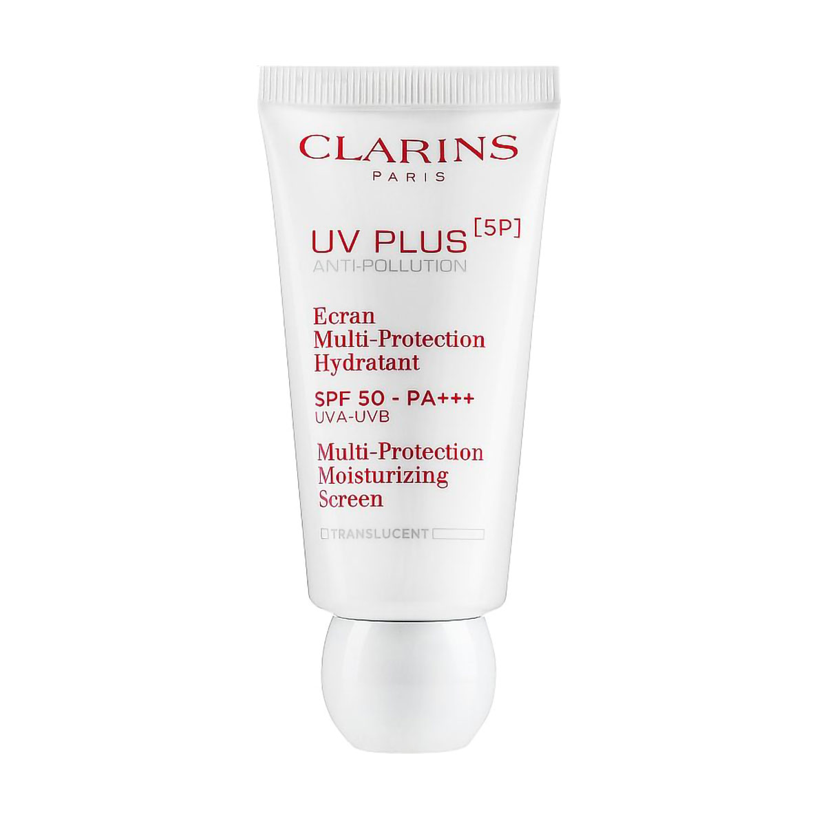 Зволожувальний захисний флюїд-екран для обличчя Clarins UV Plus [5P] Ecran Multi-Protection Hydratant SPF 50, 30 мл