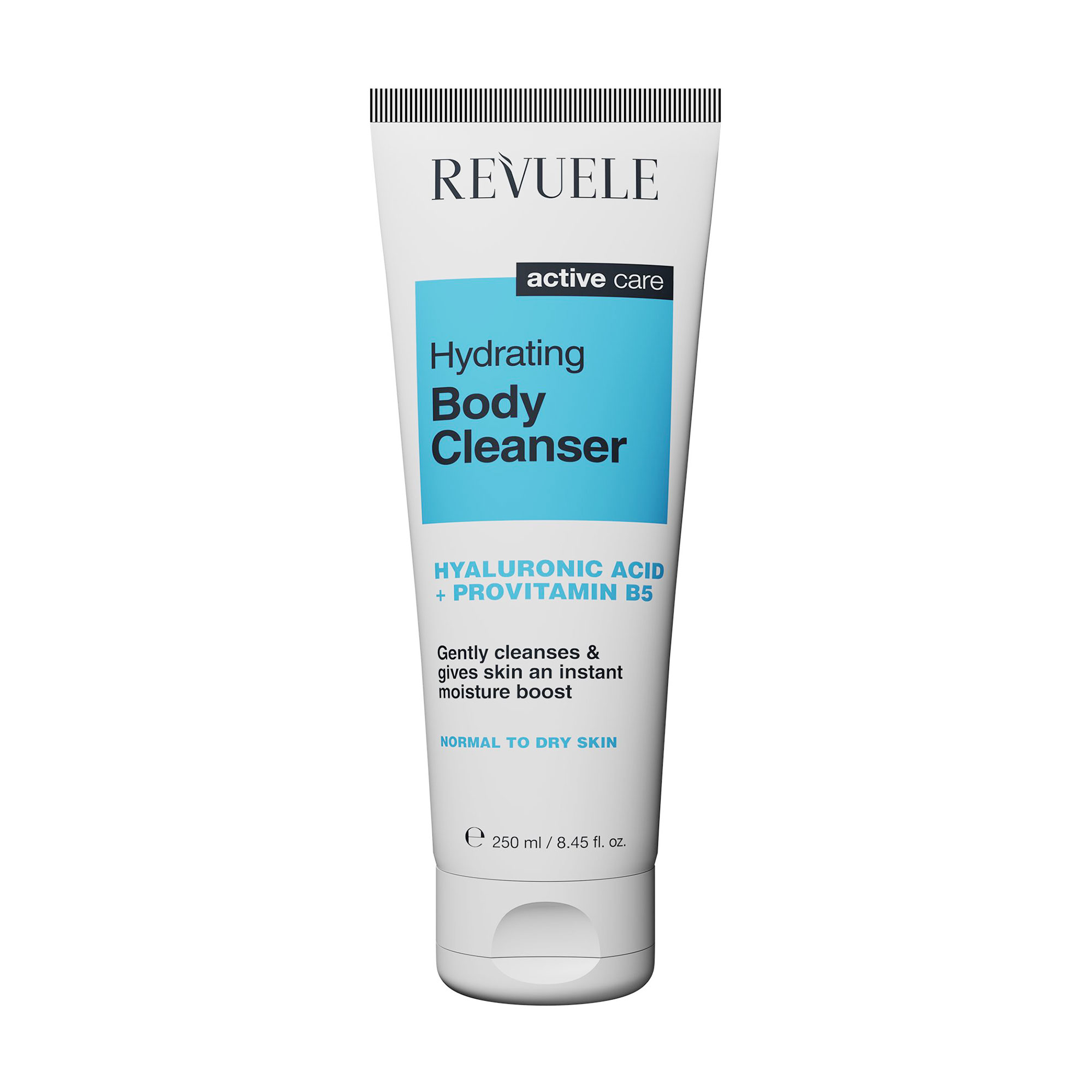 Зволожувальний засіб для очищення тіла Revuele Active Care Hydrating Body Cleanser з гіалуроновою кислотою та провітаміном В5, 250 мл