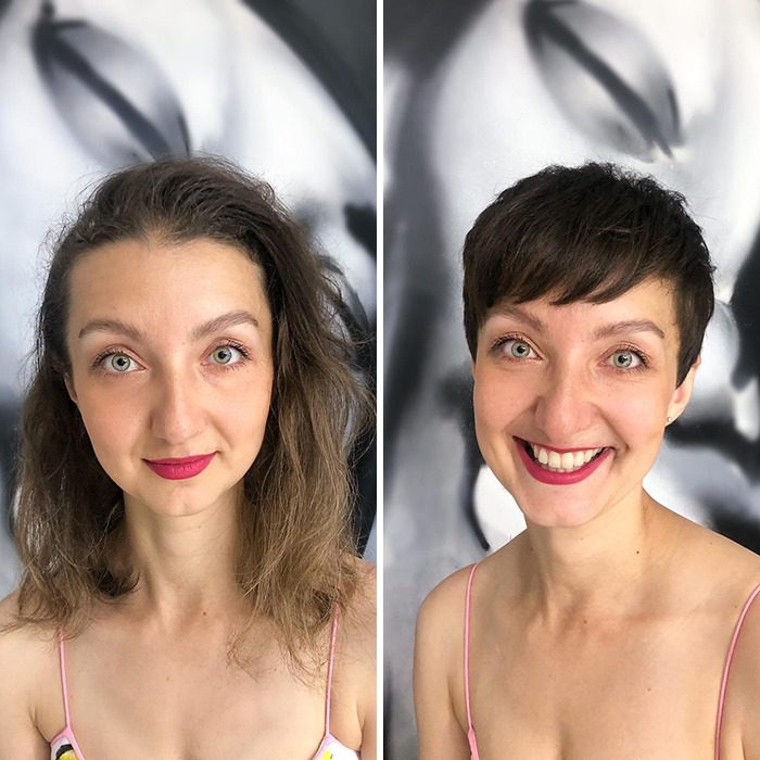Фото жінок До і після стрижки4