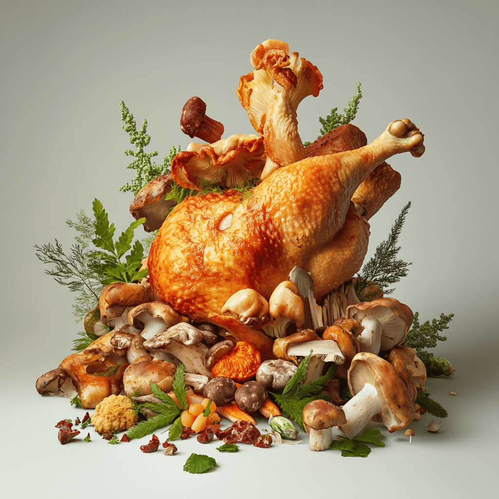 Блюда с курицей и шампиньонами на каждый день