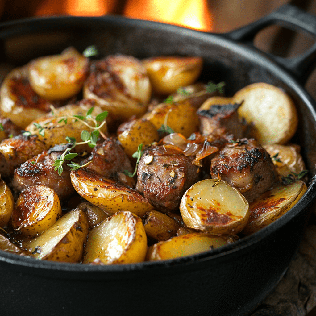 Картошка в горшочке с мясом в духовке рецепт