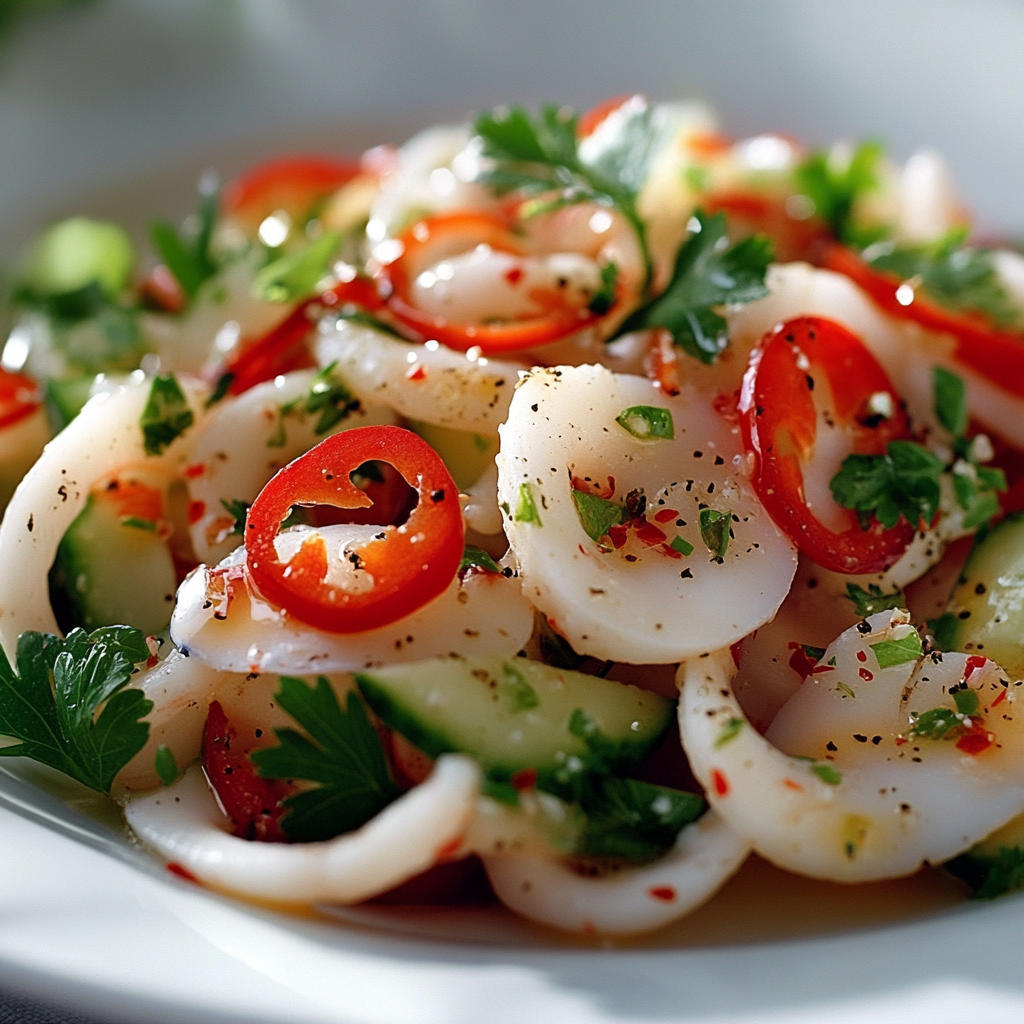 простые и вкусные рецепты салатов с кальмарами.2