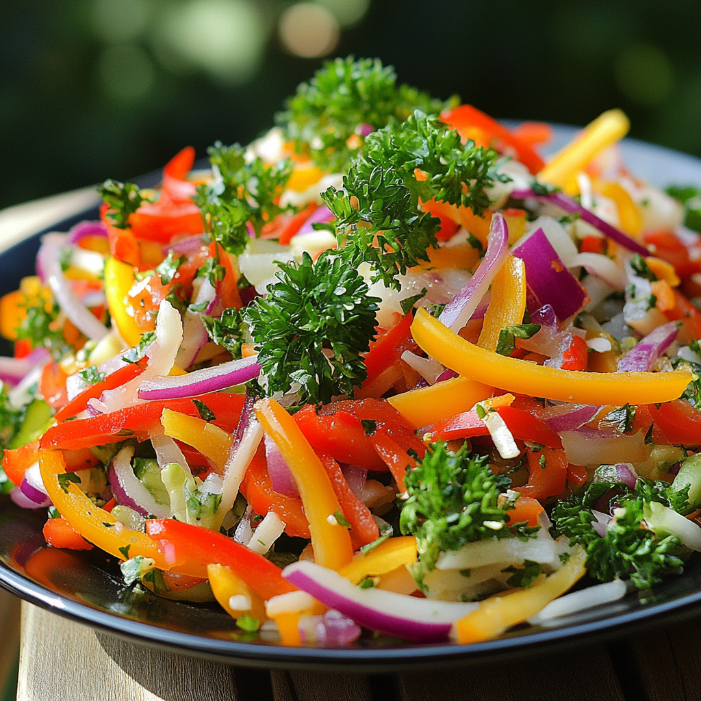 Идеи для быстрых салатов с овощами и зеленью