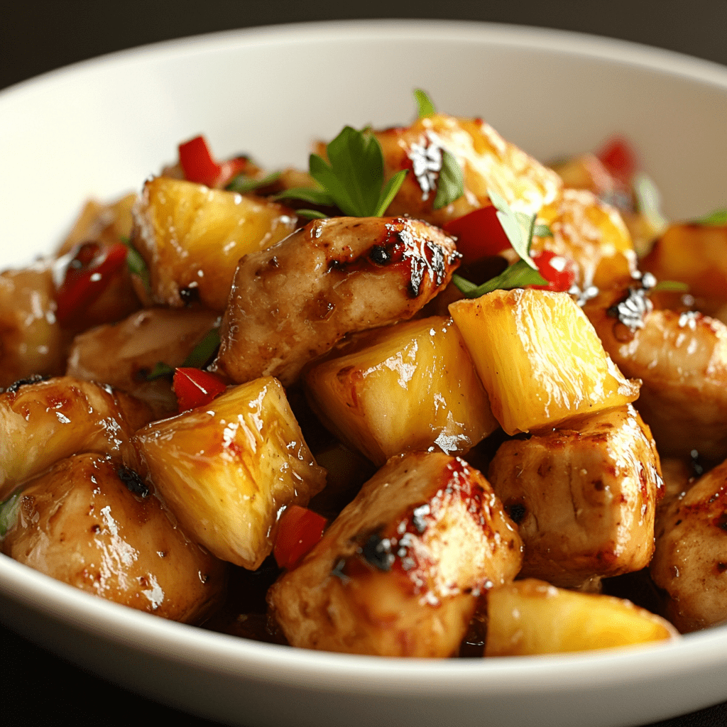 Рецепт ананасов с курицей: вкусное и простое блюдо