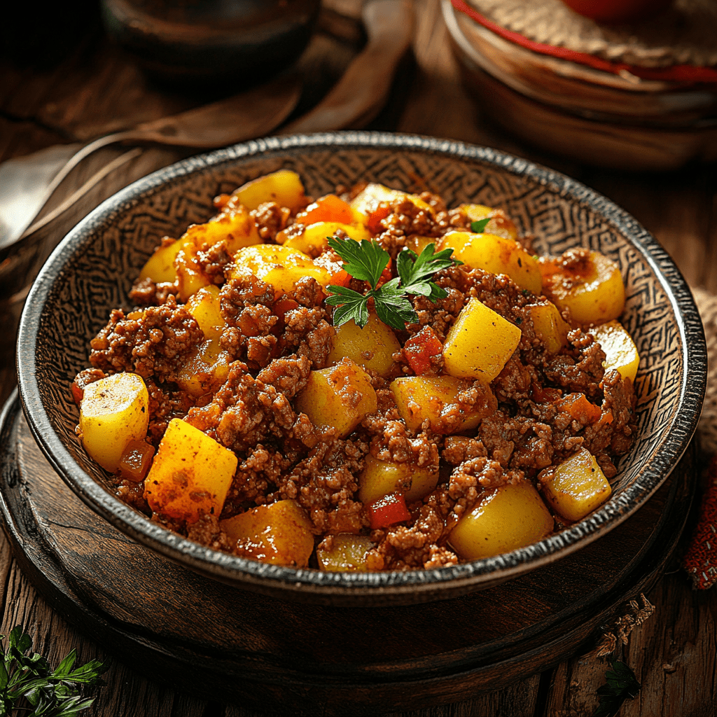 Рецепт фарша с картошкой для вкусного ужина.1