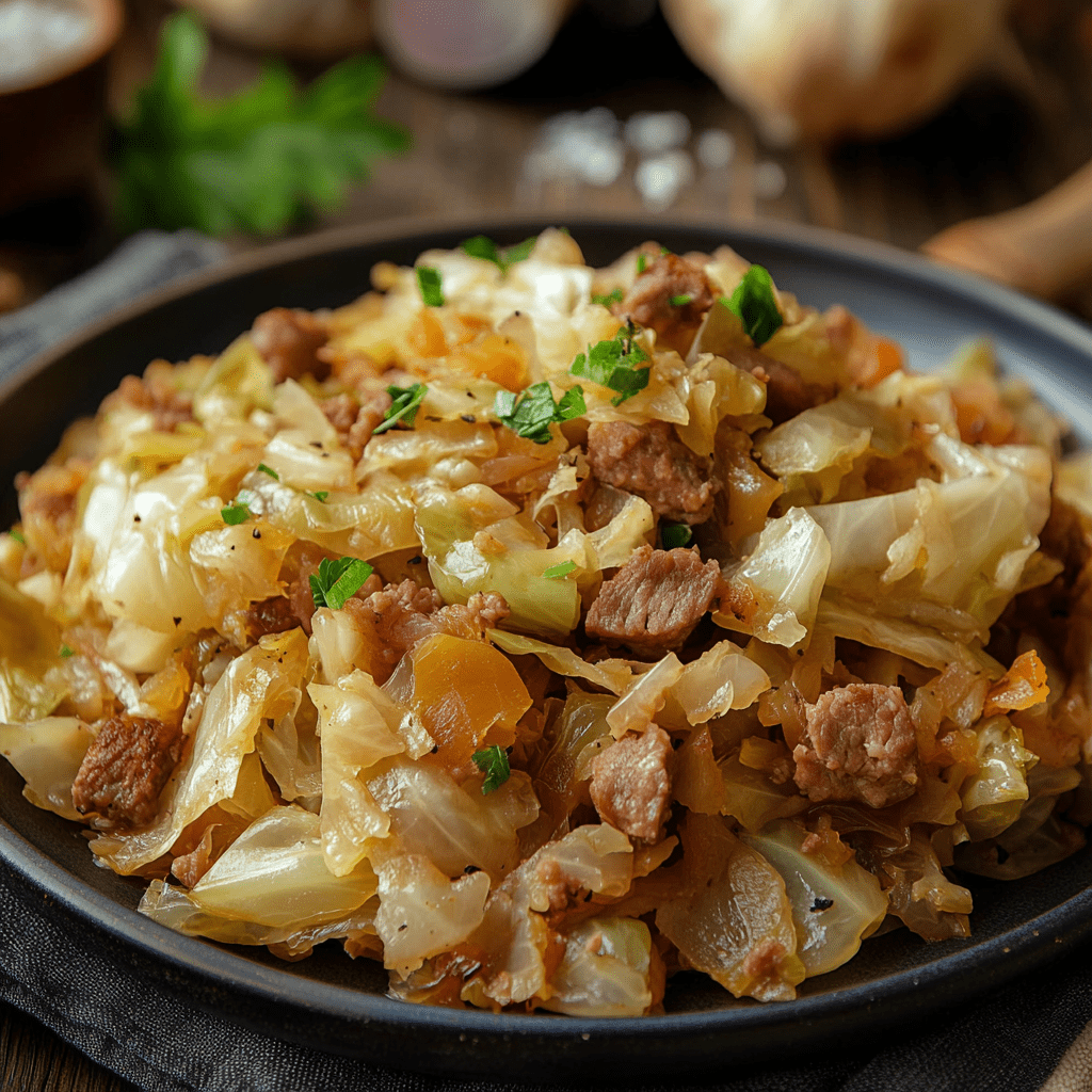 Рецепт капусты с мясом простой и вкусный