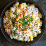 Рецепт крабового салата с яйцом и кукурузой.1