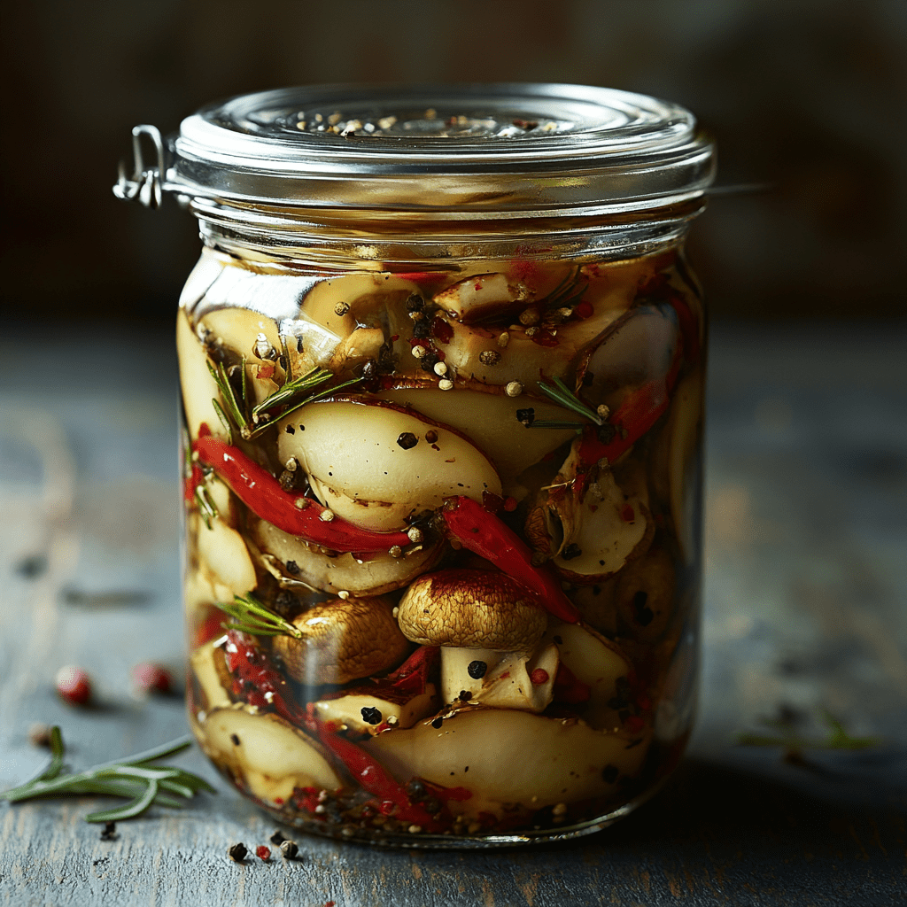 Рецепт маринованных шампиньонов с пряностями