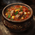 Рецепт мясной сборной солянки с копченостями