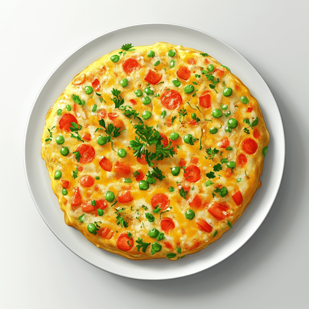 рецепт омлета с овощами и сыром