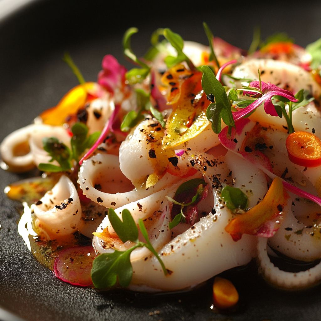 Рецепт салата с кальмарами: простое и вкусное блюдо