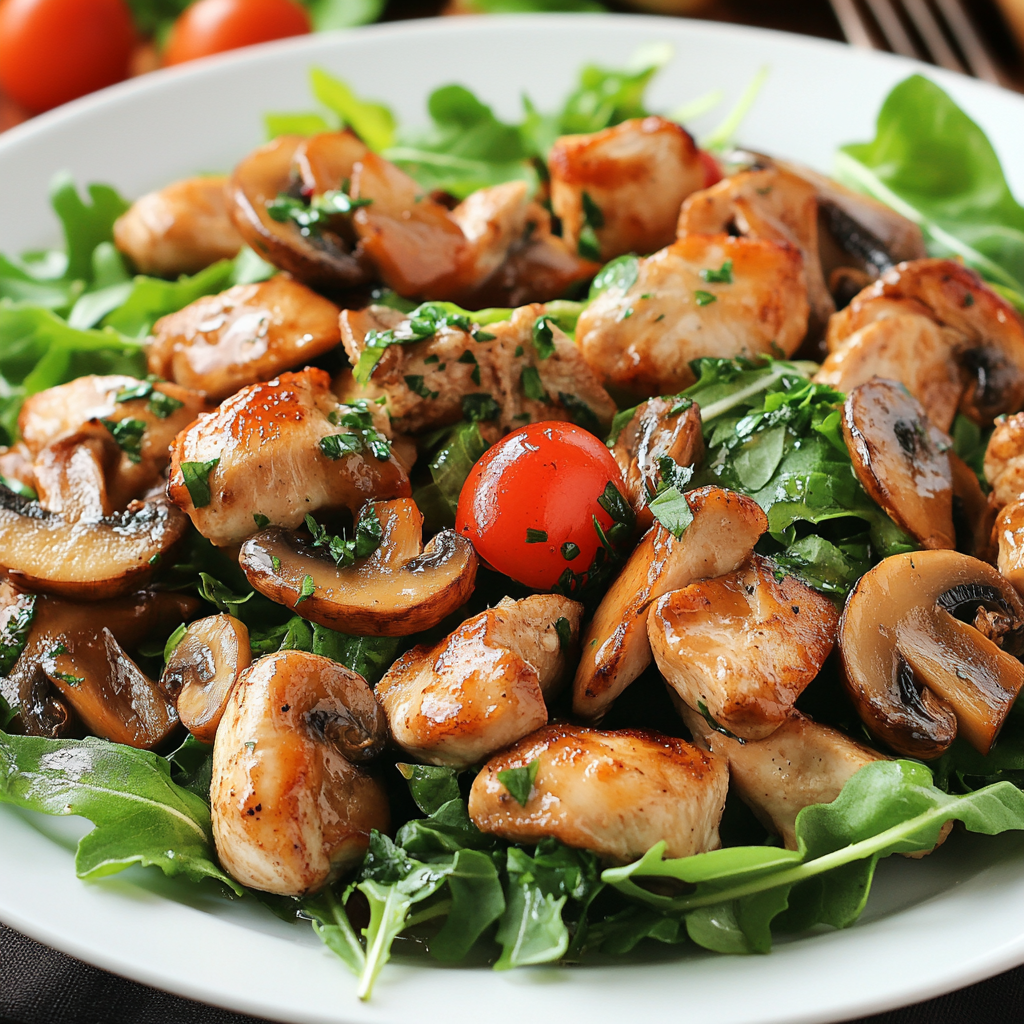 Рецепт салата с шампиньонами и курицей