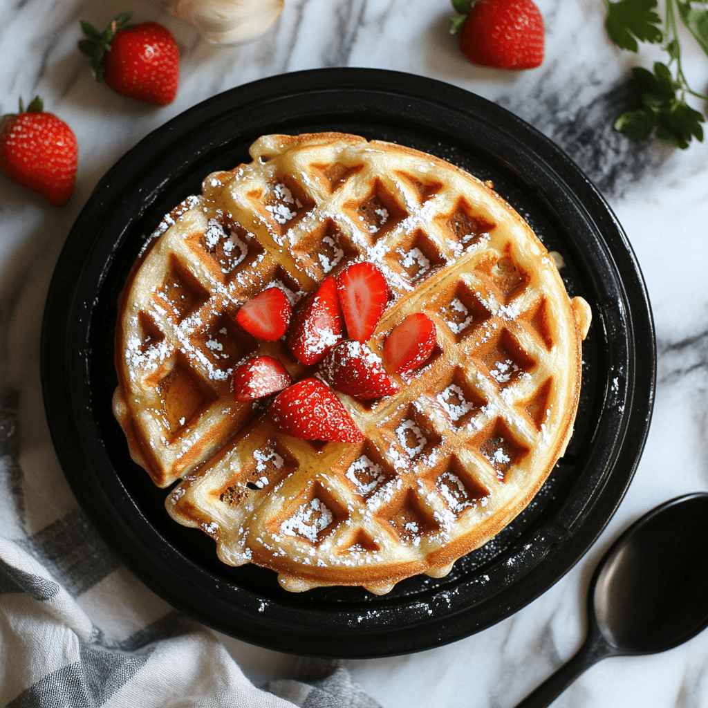 Пошаговый процесс приготовления вафель в вафельнице