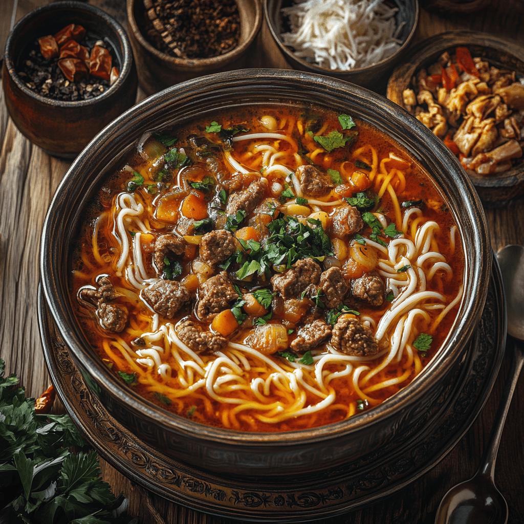 Идеальные пропорции мяса и овощей для насыщенного вкуса лагмана
