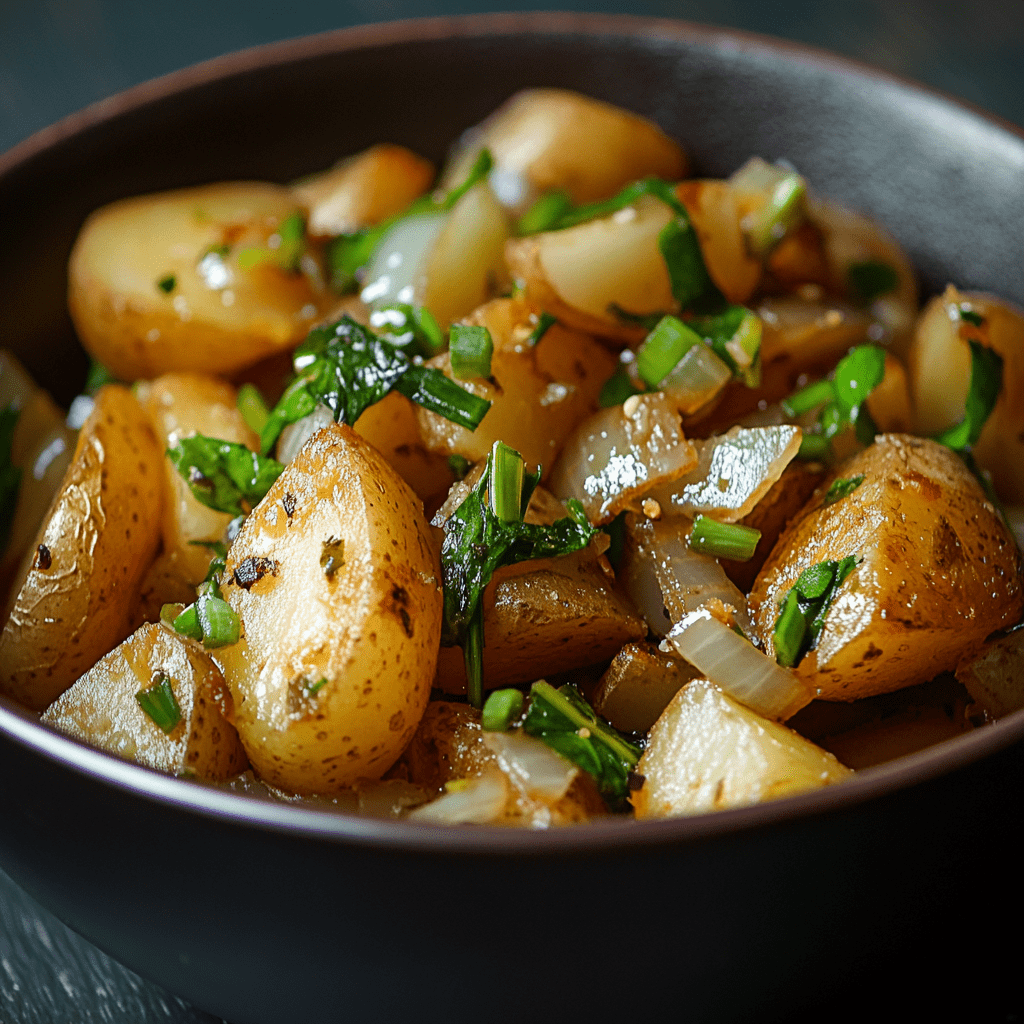 рецепт жареной картошки с луком и зеленью