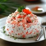 Рецепты крабового салата с рисом простые и вкусные.2