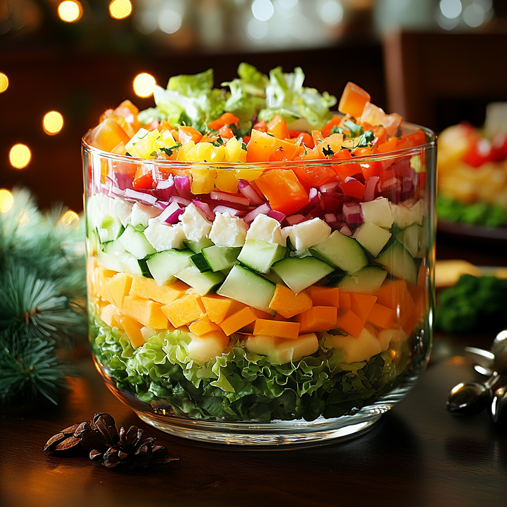 Как правильно выстраивать слои в салате для праздничного стола?