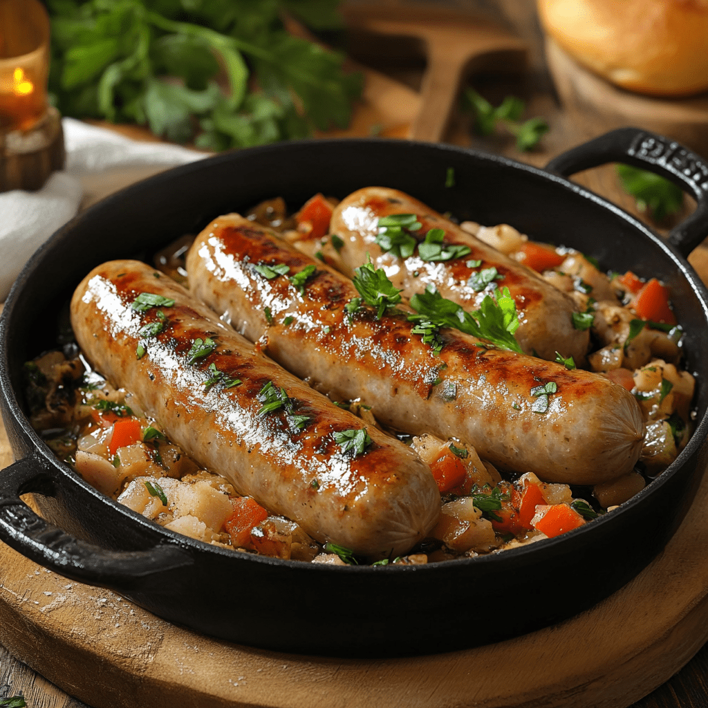 Вкусный рецепт с сосисками на каждый день